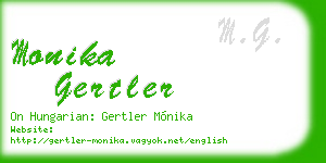 monika gertler business card